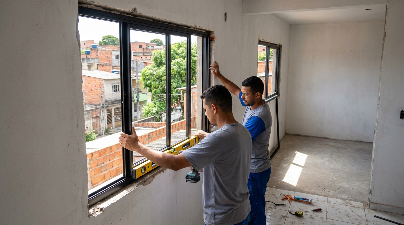 Produção de Portas e Janelas no Conjunto Procon, Rio Branco‑AC