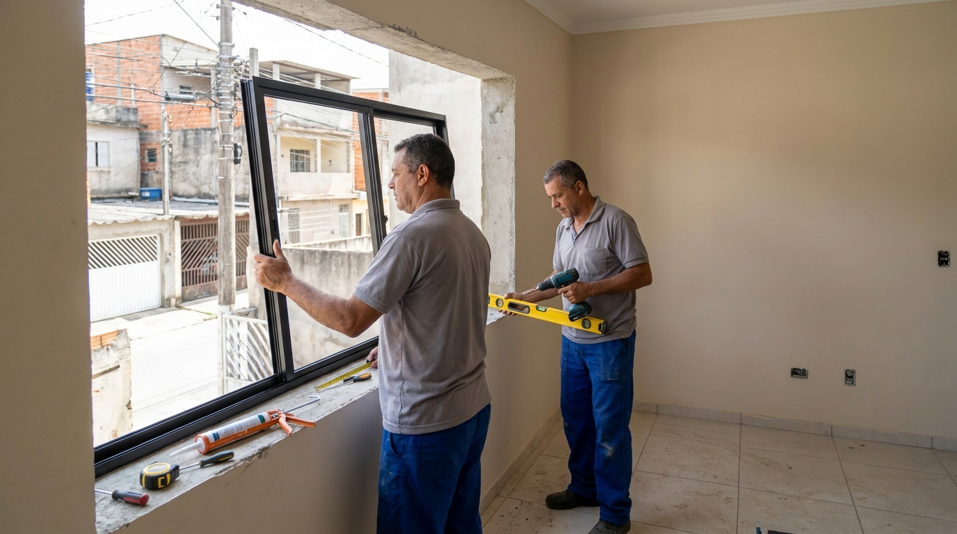 Esquadrias de Alumínio no Conjunto Procon, Rio Branco‑AC